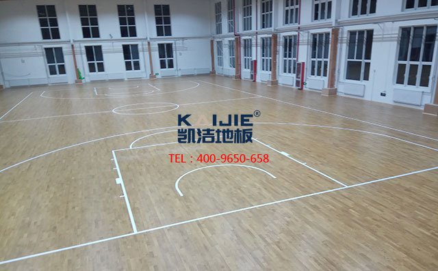 「北京凱潔地板」專用籃球木地板，要刷環保防腐漆-籃球地板