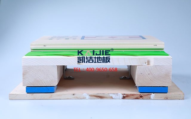 單龍骨斜鋪運動木地板結構——凱潔運動木地板