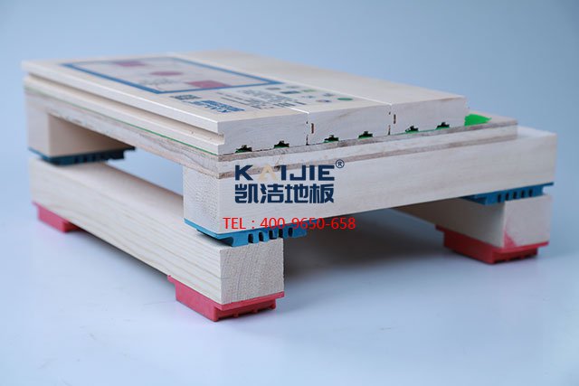 雙龍骨雙減震運動木地板——凱潔運動木地板