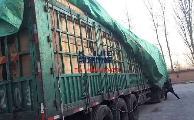 云南體育館專用運動木地板項目案例發(fā)貨——凱潔地板