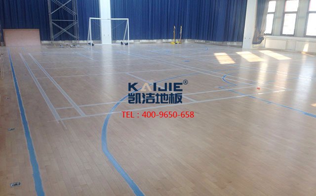 都說實木運動地板好，籃球館木地板怎么安裝呢——凱潔地板