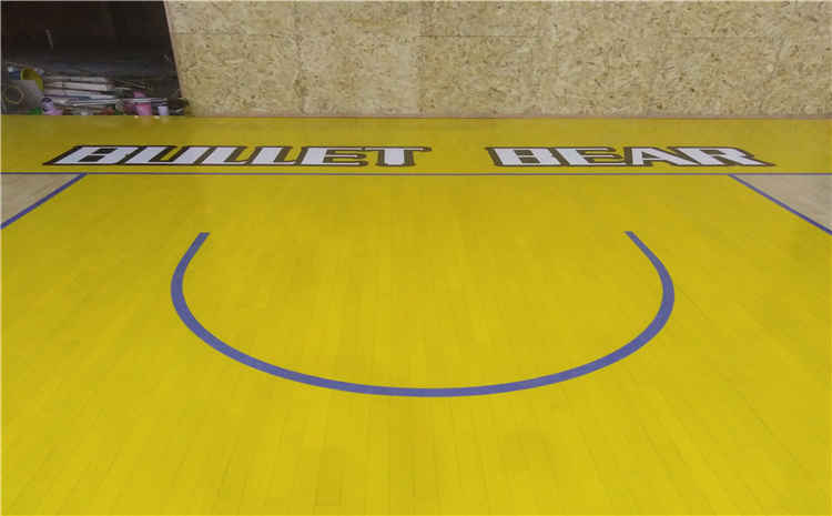 湖南襄陽(yáng)籃球公園木地板項(xiàng)目