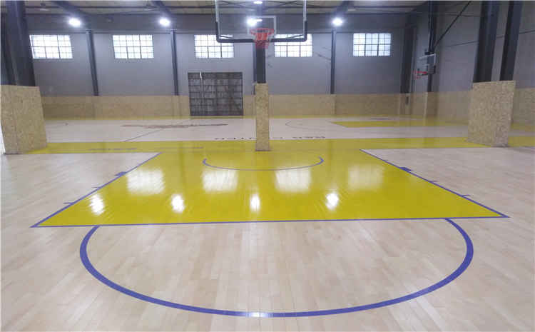 湖南襄陽(yáng)籃球公園木地板項(xiàng)目