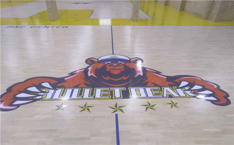 湖南襄陽(yáng)籃球公園木地板項(xiàng)目