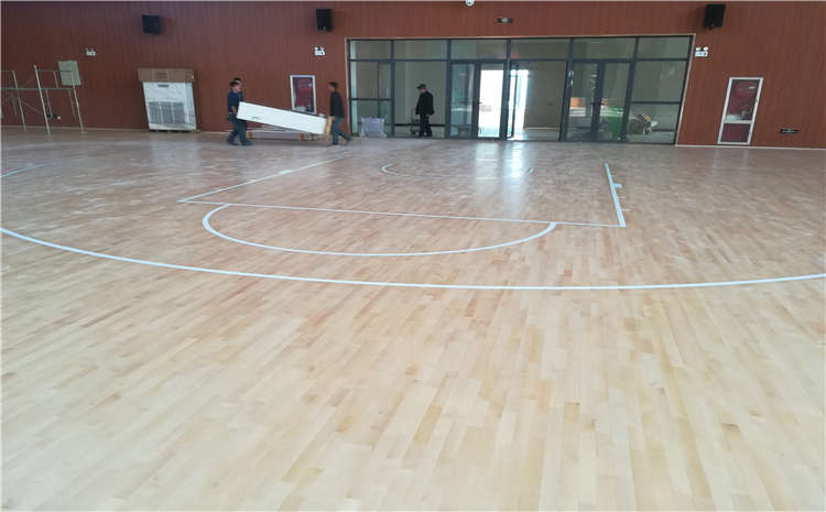 焦作中學體育館木地板項目案例