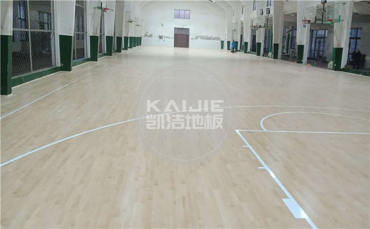 河北滄州體育學校體育館木地板項目案例