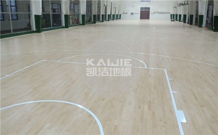 河北滄州體育學校體育館木地板項目案例