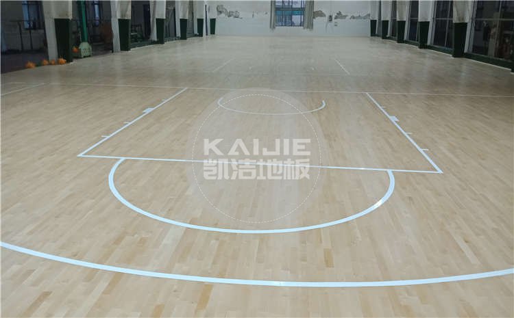 河北滄州體育學校體育館木地板項目案例