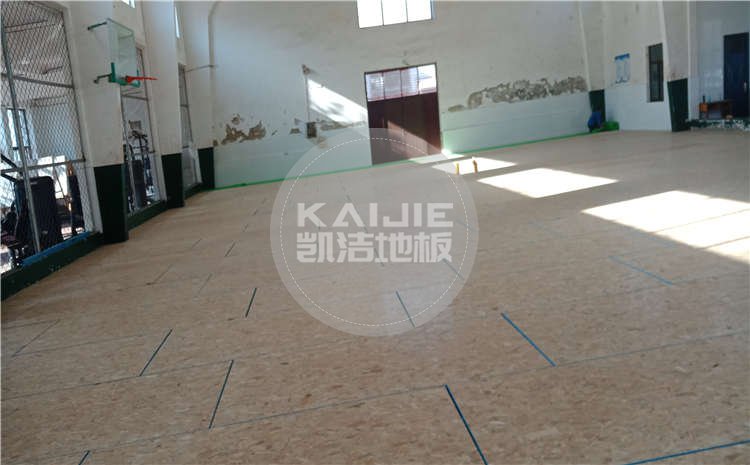 河北滄州體育學校體育館木地板項目案例