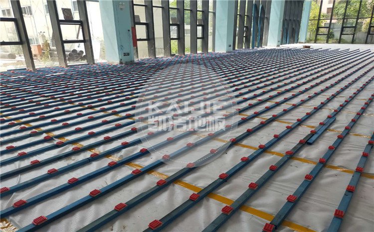 廣東佛山南海區(qū)綠電能源有限公司體育館木地板項(xiàng)目案例-凱潔籃球地板