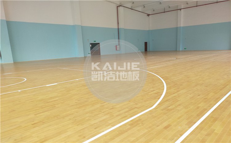 廣東佛山南海區(qū)綠電能源有限公司體育館木地板項(xiàng)目案例-凱潔籃球地板