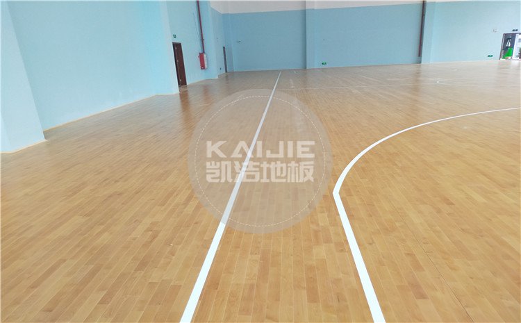 廣東佛山南海區(qū)綠電能源有限公司體育館木地板項(xiàng)目案例-凱潔籃球地板