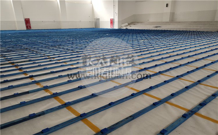 四川綿陽實驗中學(xué)體育館木地板項目-凱潔籃球木地板廠家
