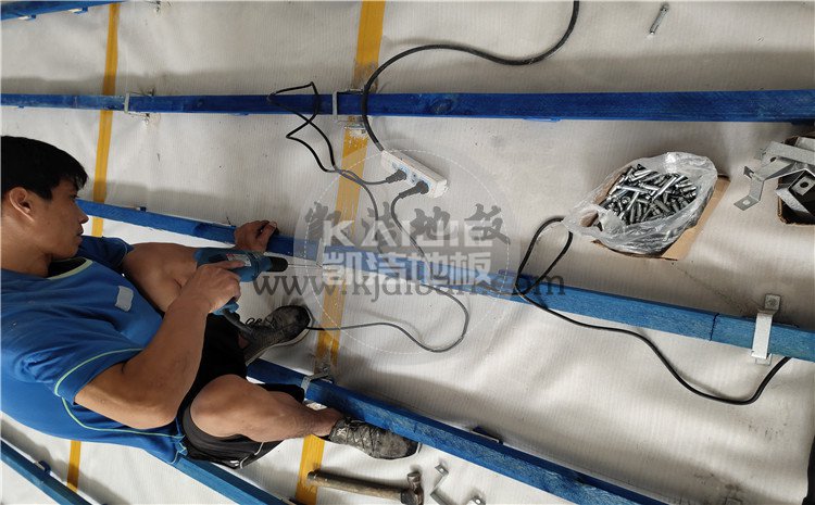 四川綿陽實驗中學(xué)體育館木地板項目-凱潔籃球木地板廠家