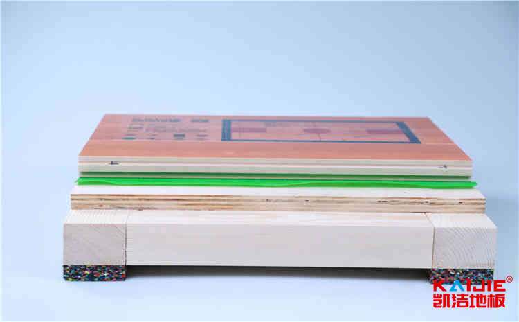 硬木企口羽毛球館木地板翻新施工