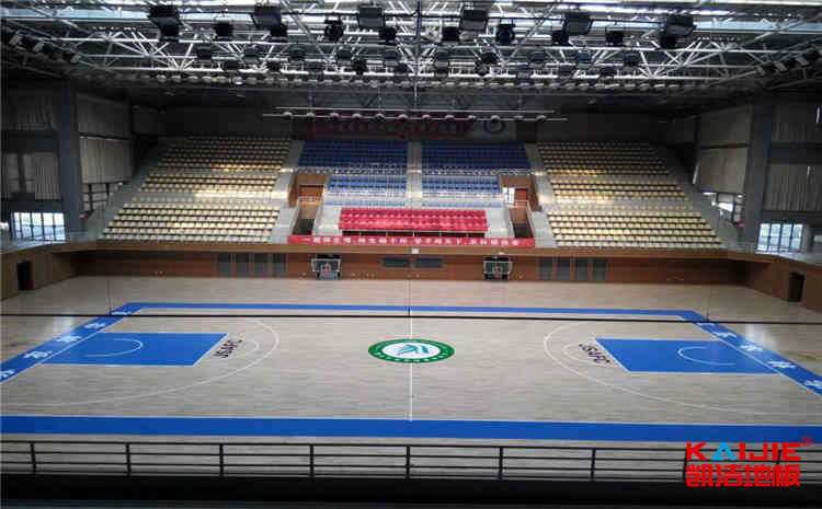 凱潔籃球場木地板施工